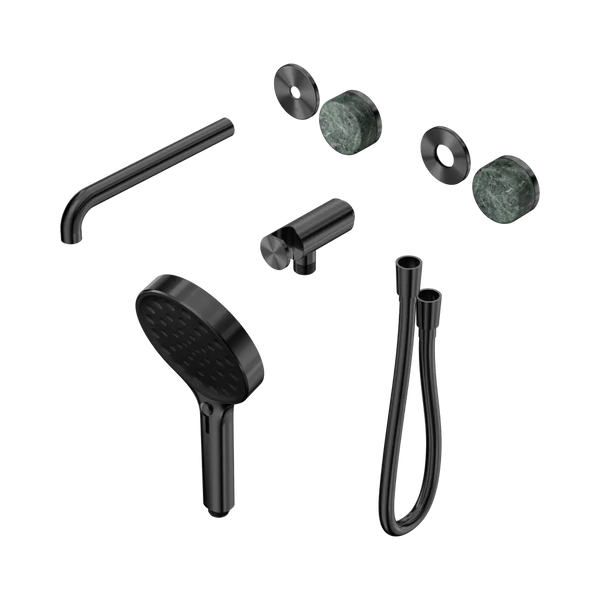 Nero Serenity Progressive Shower System with Spout with Verde Alpi Handle and Serenity Hand Shower (Trim Kit Only) Gunmetal