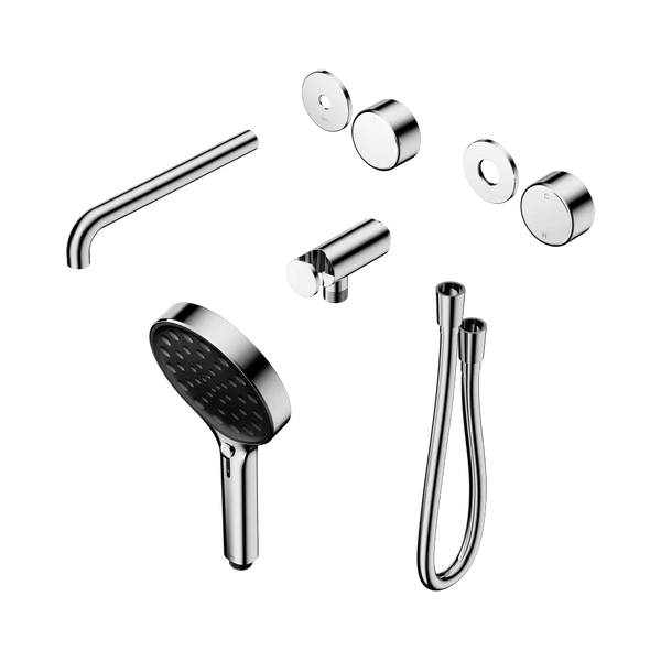 Nero Serenity Progressive Shower System with Spout with Metal Handle and Serenity Hand Shower (Trim Kit Only) Chrome