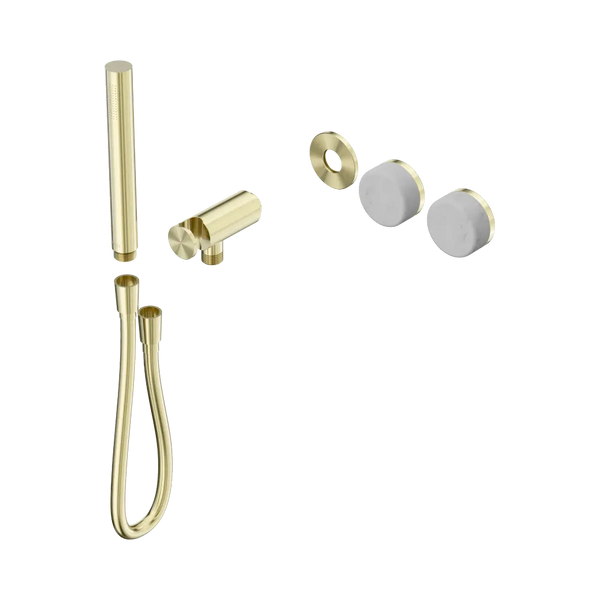 Nero Serenity Progressive Shower System with Carrara Handle and Slim Shower (Trim Kit Only) Brushed Gold