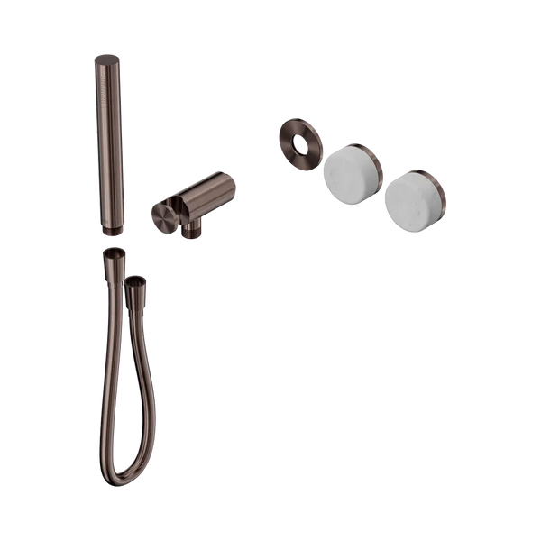 Nero Serenity Progressive Shower System with Carrara Handle and Slim Shower (Trim Kit Only) Brushed Bronze