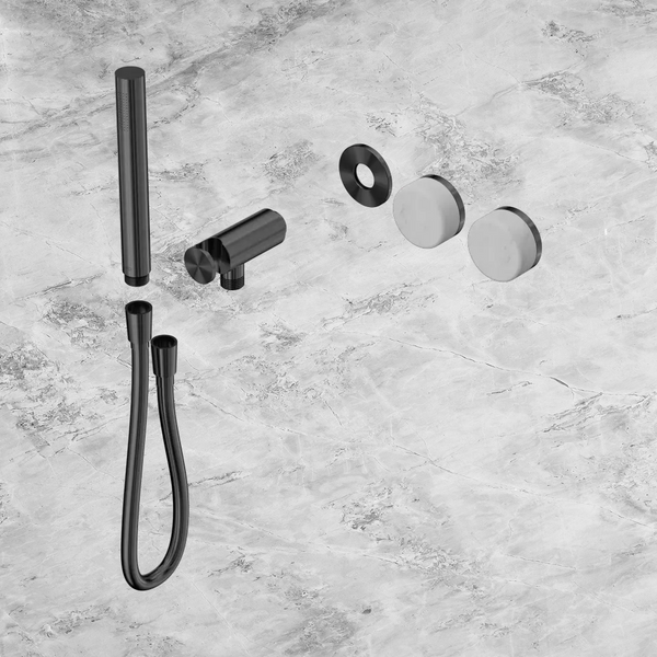Nero Serenity Progressive Shower System with Carrara Handle and Slim Shower (Trim Kit Only) Gunmetal