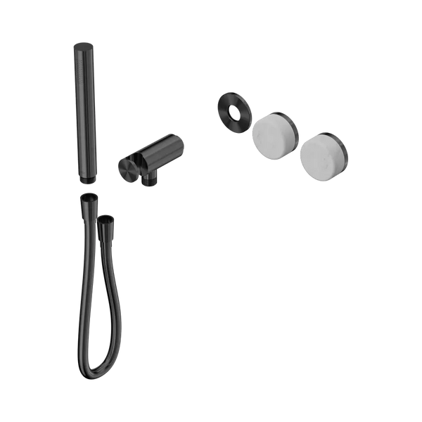 Nero Serenity Progressive Shower System with Carrara Handle and Slim Shower (Trim Kit Only) Gunmetal
