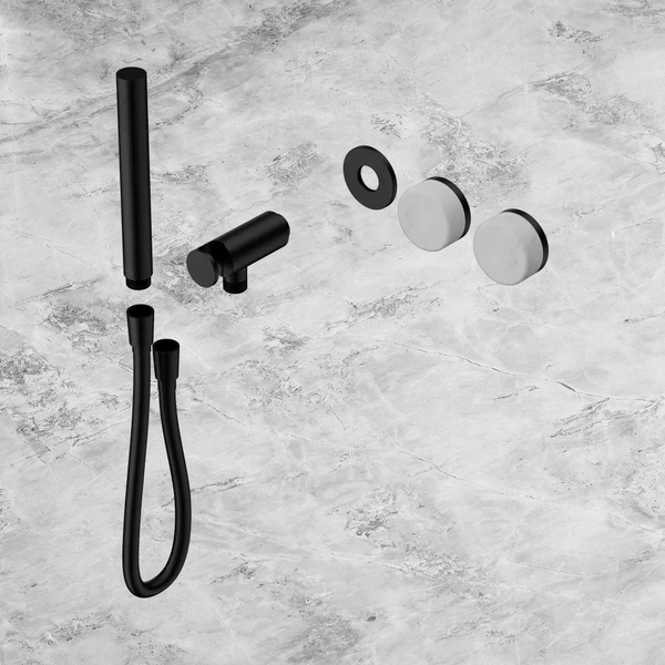 Nero Serenity Progressive Shower System with Carrara Handle and Slim Shower (Trim Kit Only) Matte Black