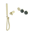 Nero Serenity Progressive Shower System with Verde Alpi Handle and Slim Shower (Trim Kit Only) Brushed Gold