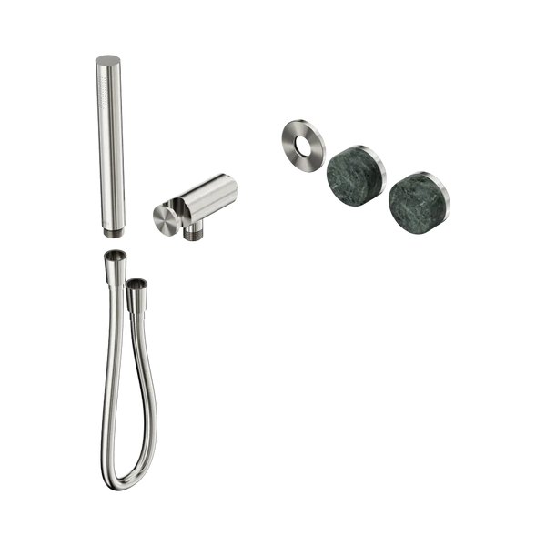 Nero Serenity Progressive Shower System with Verde Alpi Handle and Slim Shower (Trim Kit Only) Brushed Nickel