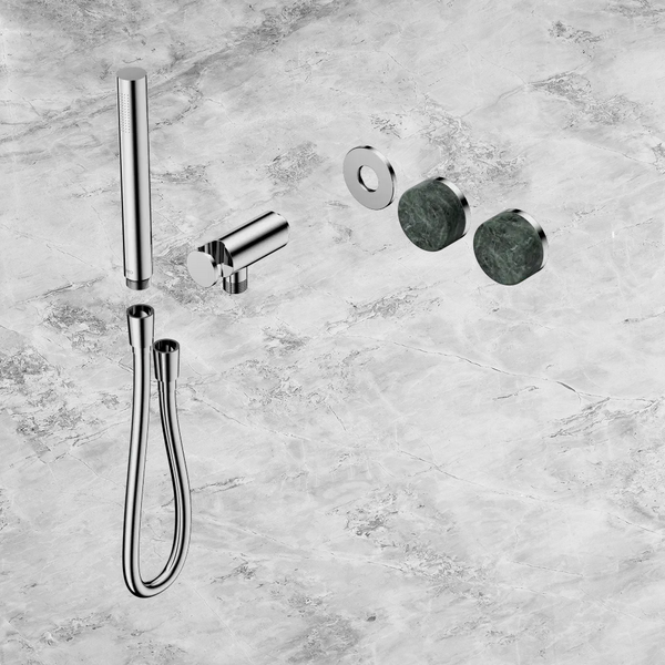 Nero Serenity Progressive Shower System with Verde Alpi Handle and Slim Shower (Trim Kit Only) Chrome