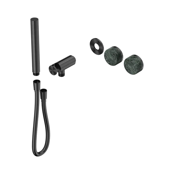Nero Serenity Progressive Shower System with Verde Alpi Handle and Slim Shower (Trim Kit Only) Gunmetal