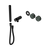 Nero Serenity Progressive Shower System with Verde Alpi Handle and Slim Shower (Trim Kit Only) Matte Black