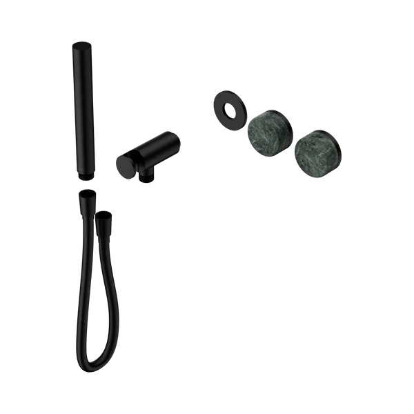 Nero Serenity Progressive Shower System with Verde Alpi Handle and Slim Shower (Trim Kit Only) Matte Black