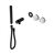 Nero Serenity Progressive Shower System with Arabescato Corchia Handle and Slim Shower (Trim Kit Only) Matte Black
