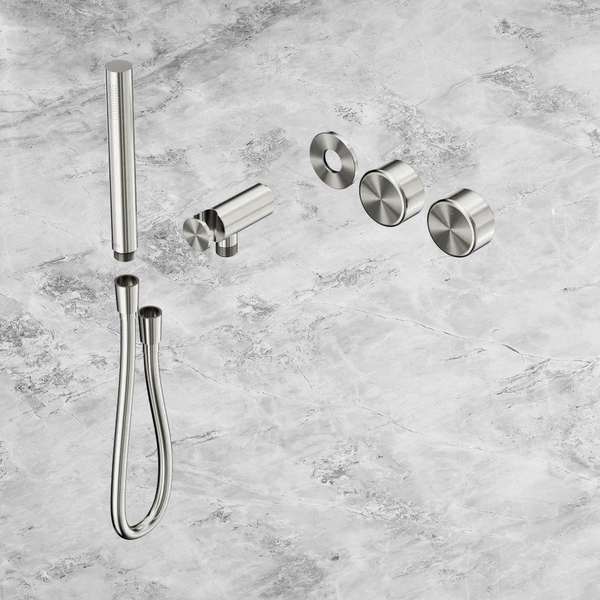 Nero Serenity Progressive Shower System with Metal Handle and Slim Shower (Trim Kit Only) Brushed Nickel