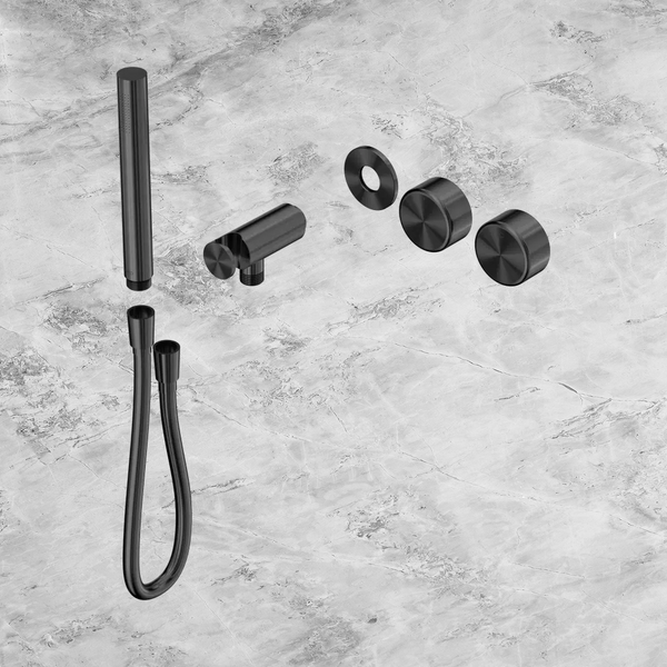 Nero Serenity Progressive Shower System with Metal Handle and Slim Shower (Trim Kit Only) Gunmetal