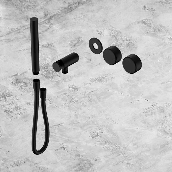 Nero Serenity Progressive Shower System with Metal Handle and Slim Shower (Trim Kit Only) Matte Black