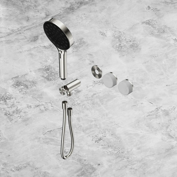 Nero Serenity Progressive Shower System with Carrara Handle and Serenity Hand Shower (Trim Kit Only) Brushed Nickel