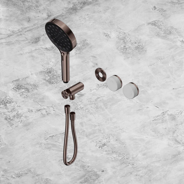 Nero Serenity Progressive Shower System with Carrara Handle and Serenity Hand Shower (Trim Kit Only) Brushed Bronze