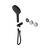 Nero Serenity Progressive Shower System with Carrara Handle and Serenity Hand Shower (Trim Kit Only) Matte Black