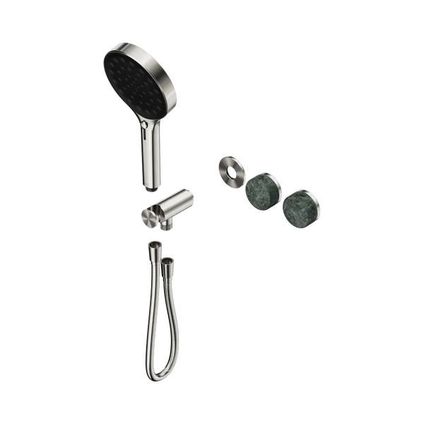 Nero Serenity Progressive Shower System with Verde Alpi Handle and Serenity Hand Shower (Trim Kit Only) Brushed Nickel