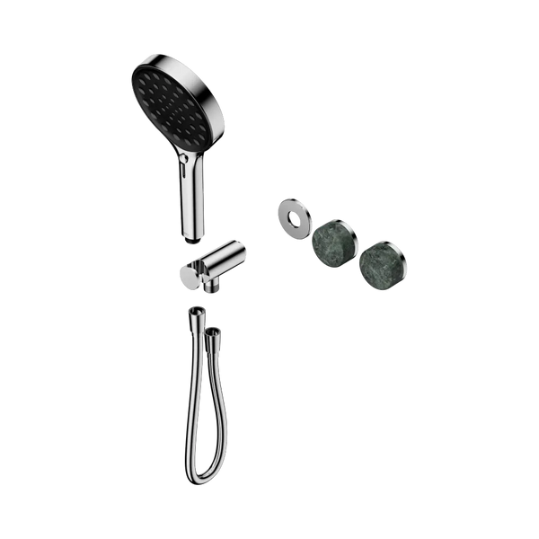 Nero Serenity Progressive Shower System with Verde Alpi Handle and Serenity Hand Shower (Trim Kit Only) Chrome
