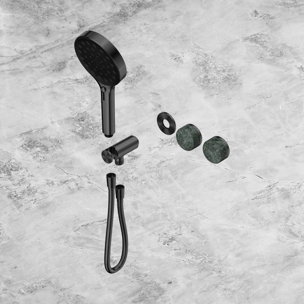 Nero Serenity Progressive Shower System with Verde Alpi Handle and Serenity Hand Shower (Trim Kit Only) Gunmetal