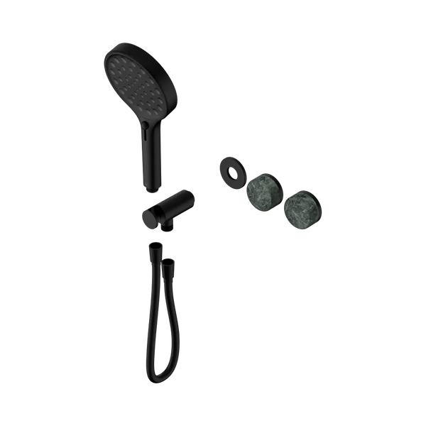 Nero Serenity Progressive Shower System with Verde Alpi Handle and Serenity Hand Shower (Trim Kit Only) Matte Black