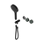 Nero Serenity Progressive Shower System with Verde Alpi Handle and Serenity Hand Shower (Trim Kit Only) Matte Black