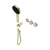 Nero Serenity Progressive Shower System with Rome Travertine Handle and Serenity Hand Shower (Trim Kit Only) Brushed Gold