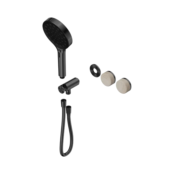 Nero Serenity Progressive Shower System with Rome Travertine Handle and Serenity Hand Shower (Trim Kit Only) Gunmetal