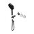 Nero Serenity Progressive Shower System with Arabescato Corchia Handle and Serenity Hand Shower (Trim Kit Only) Gunmetal