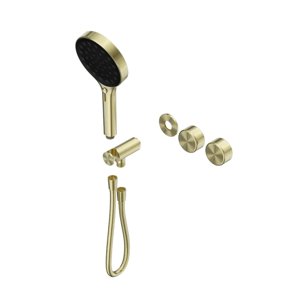 Nero Serenity Progressive Shower System with Metal Handle and Serenity Hand Shower (Trim Kit Only) Brushed Gold