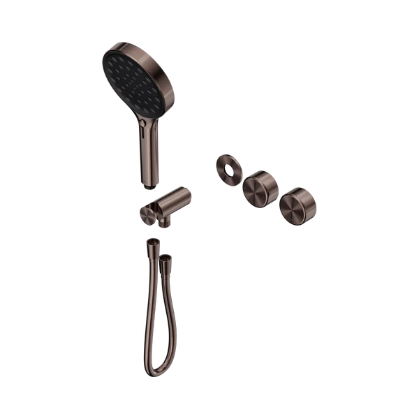 Nero Serenity Progressive Shower System with Metal Handle and Serenity Hand Shower (Trim Kit Only) Brushed Bronze