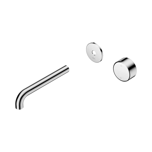 Nero Serenity Progressive Wall Basin Mixer 185mm Spout with Metal Handle (Trim Kit Only) Chrome
