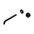 Nero Serenity Progressive Wall Basin Mixer 220mm Spout with Metal Handle (Trim Kit Only) Matte Black
