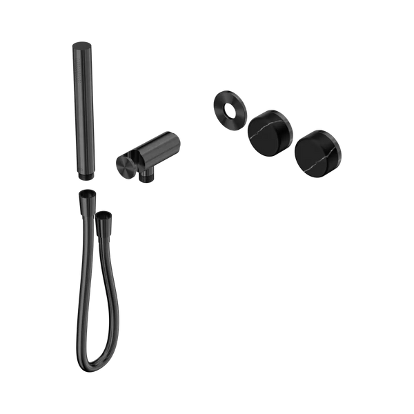 Nero Serenity Progressive Shower System with Marquina Black Handle and Slim Shower (Trim Kit Only) Gunmetal