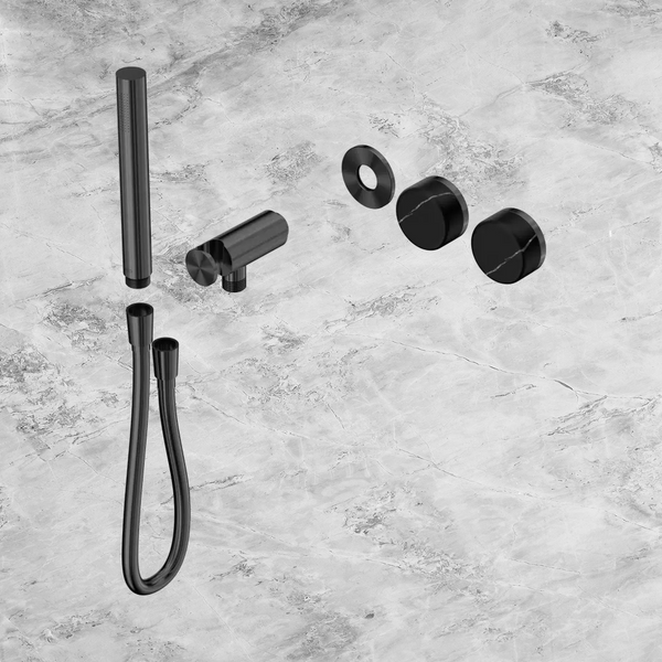 Nero Serenity Progressive Shower System with Marquina Black Handle and Slim Shower (Trim Kit Only) Gunmetal
