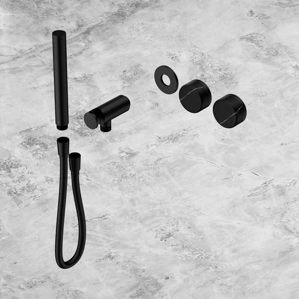 Nero Serenity Progressive Shower System with Marquina Black Handle and Slim Shower (Trim Kit Only) Matte Black