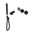Nero Serenity Progressive Shower System with Marquina Black Handle and Slim Shower (Trim Kit Only) Matte Black
