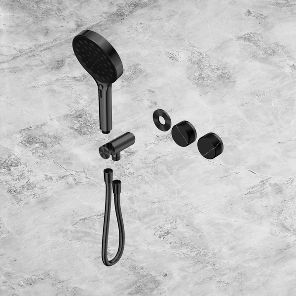 Nero Serenity Progressive Shower System with Marquina Black Handle and Serenity Hand Shower (Trim Kit Only) Gunmetal