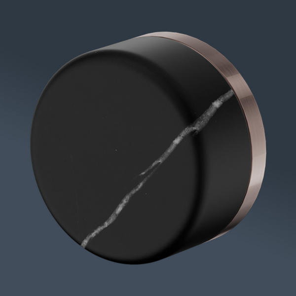 Nero Serenity Progressive Shower Mixer With Marquina Black Handle Brushed Bronze