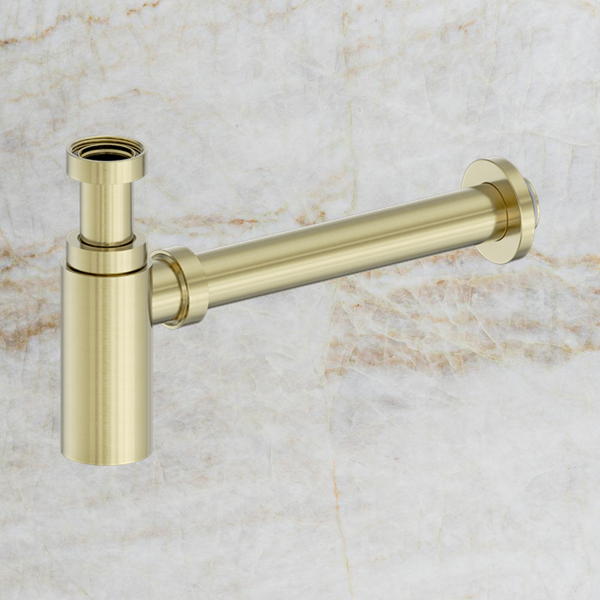 Nero 40mm Round Bottle Trap II Brushed Gold
