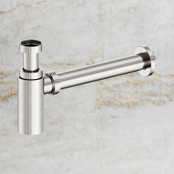 Nero 40mm Round Bottle Trap II Brushed Nickel