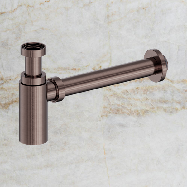 Nero 40mm Round Bottle Trap II Brushed Bronze