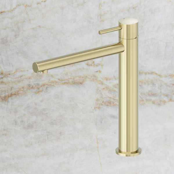 Nero Dolce II Tall Basin Mixer Brushed Gold
