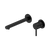 Nero Dolce II Wall Basin/Bath Mixer with Separate Backplate Matte Black