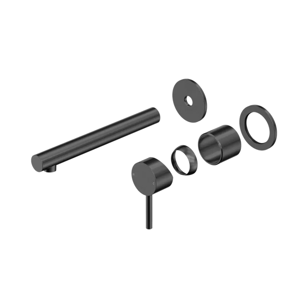 Nero Dolce II Wall Basin/Bath Mixer Separate Back Plate (Trim Kit Only) Gunmetal
