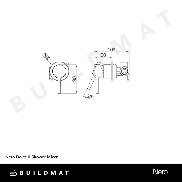 Nero Dolce II Shower Mixer Gunmetal