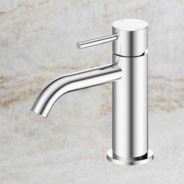 Nero Dolce II Basin Mixer Curved Spout Chrome
