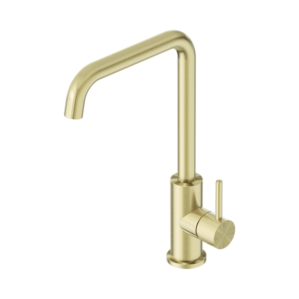 Nero Dolce II Sink Mixer Square Spout Brushed Gold