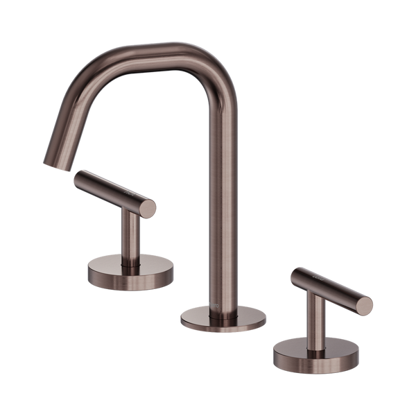 Nero Mecca Lever Basin Set Edge Spout Brushed Bronze