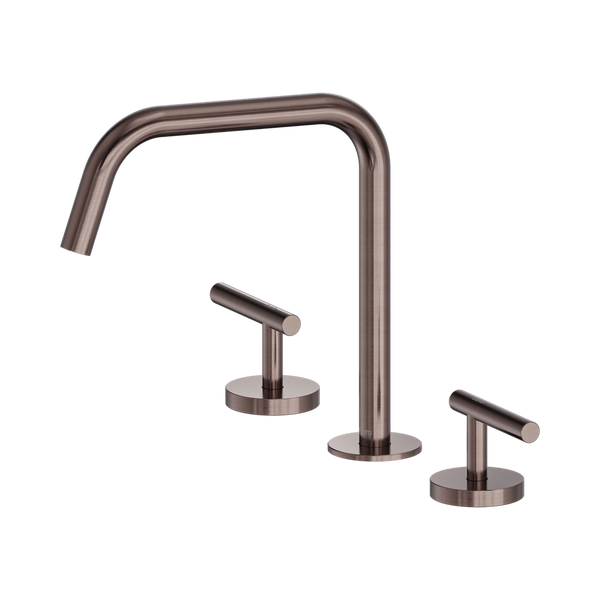 Nero Mecca Lever Bath/Kitchen Set Edge Spout II Brushed Bronze