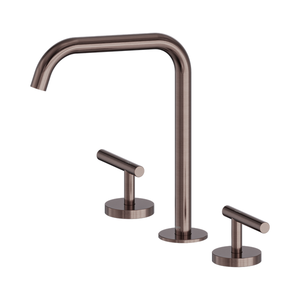 Nero Mecca Lever Bath/Kitchen Set Edge Spout Brushed Bronze
